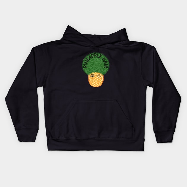 Pineapple hair Kids Hoodie by SalxSal